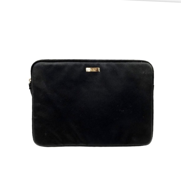 Kate Spade Black Textured Padded Zip 13” Laptop Case With COA - Picture 12 of 12